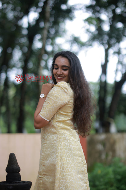 Kasavu-Butter Yellow (Onam Special Limited Design)