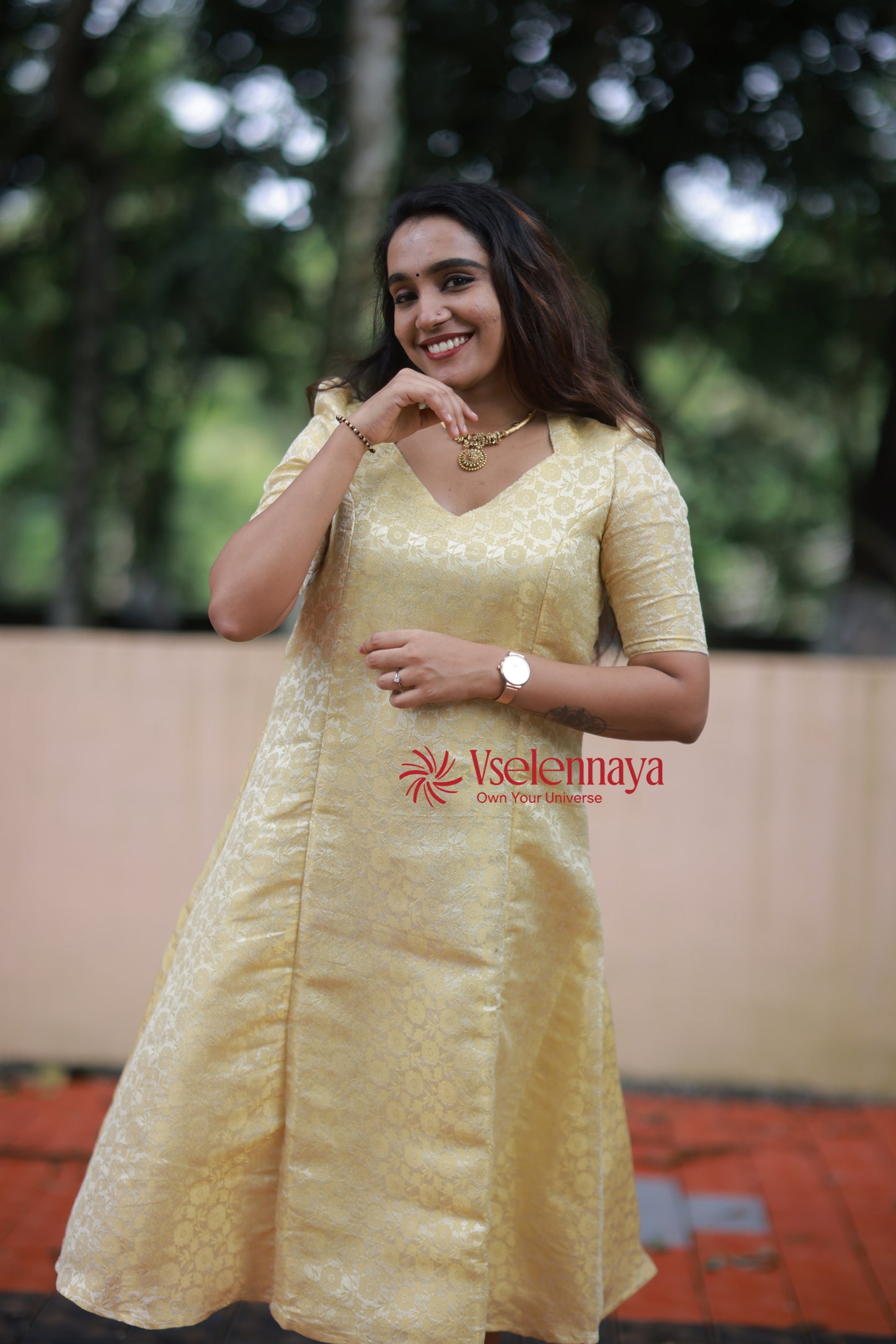 Kasavu-Butter Yellow (Onam Special Limited Design)