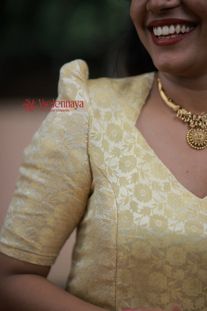 Kasavu-Butter Yellow (Onam Special Limited Design)