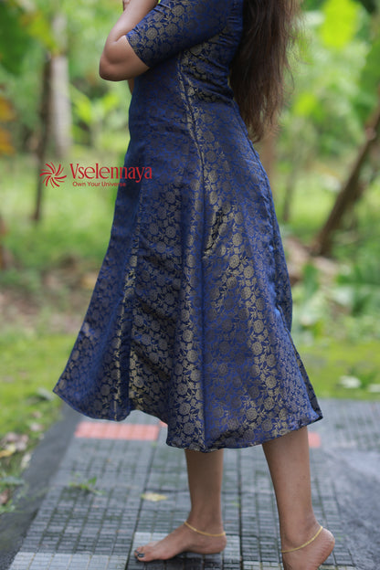Kasavu- Royal Blue (Onam Special Limited Design)