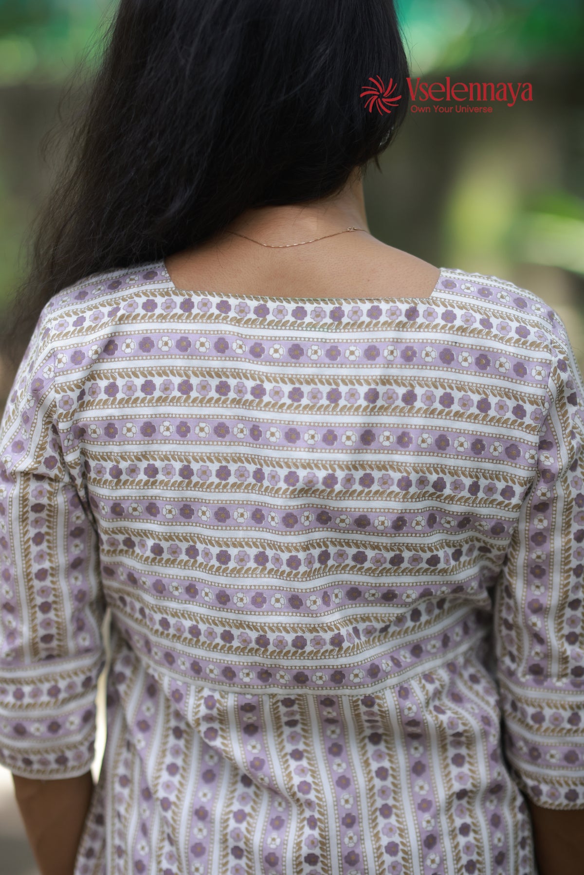 Flora Dot Dress-Muted Dusty Lavender with Ivory