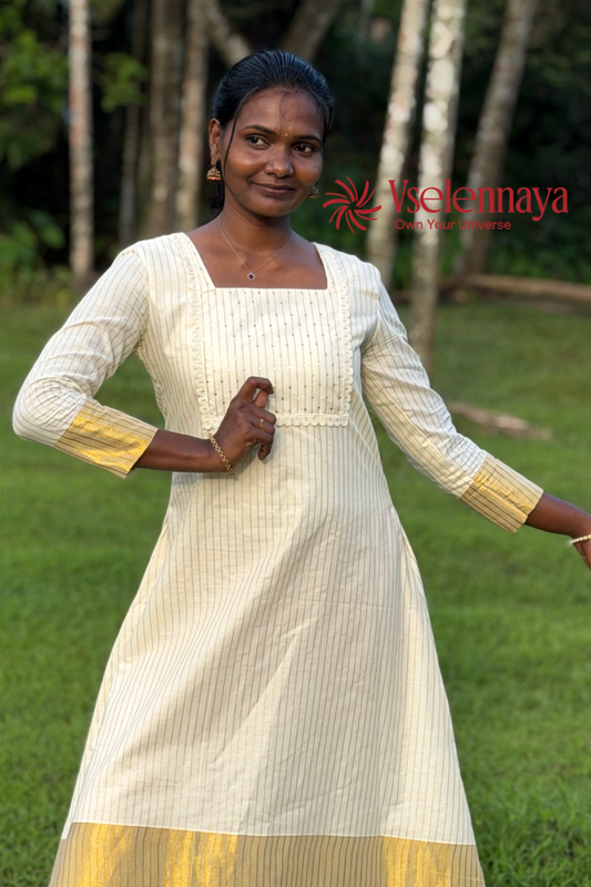 Swarna | Ivory Cream with Antique Gold (Limited Edition)