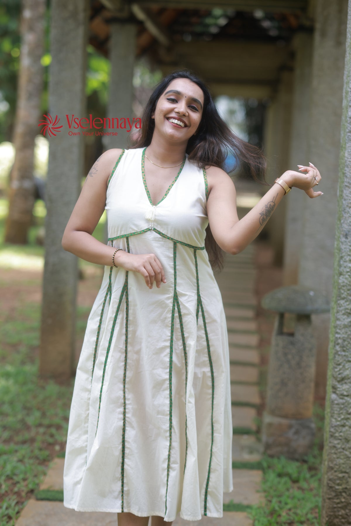 Shathaveri | Off White with Green (Limited Edition)