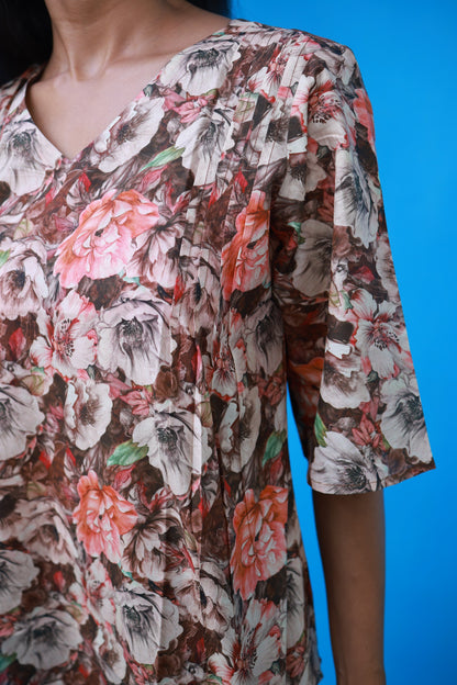 Cotton Short Top - Coffee Brown