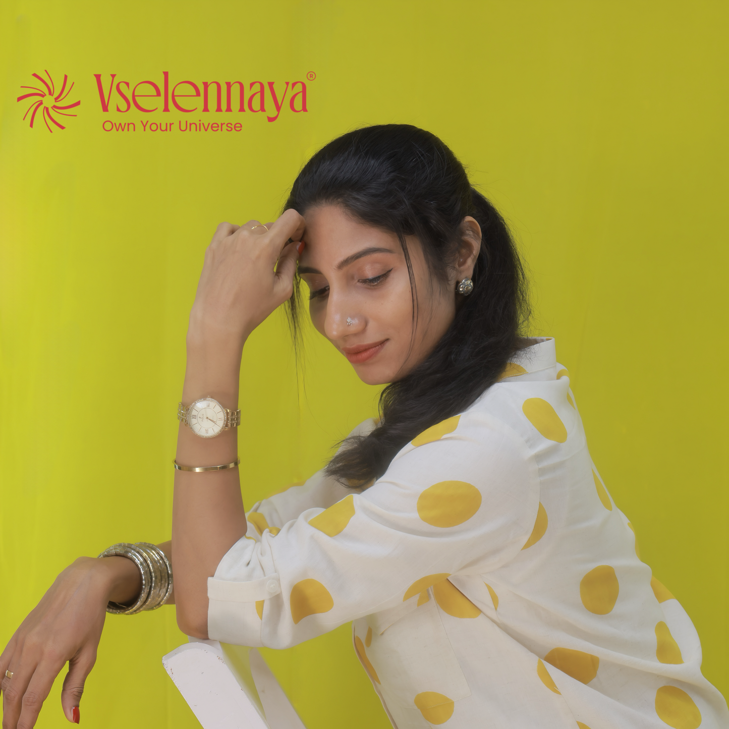 Polka Co-Ord set - Mustard Yellow