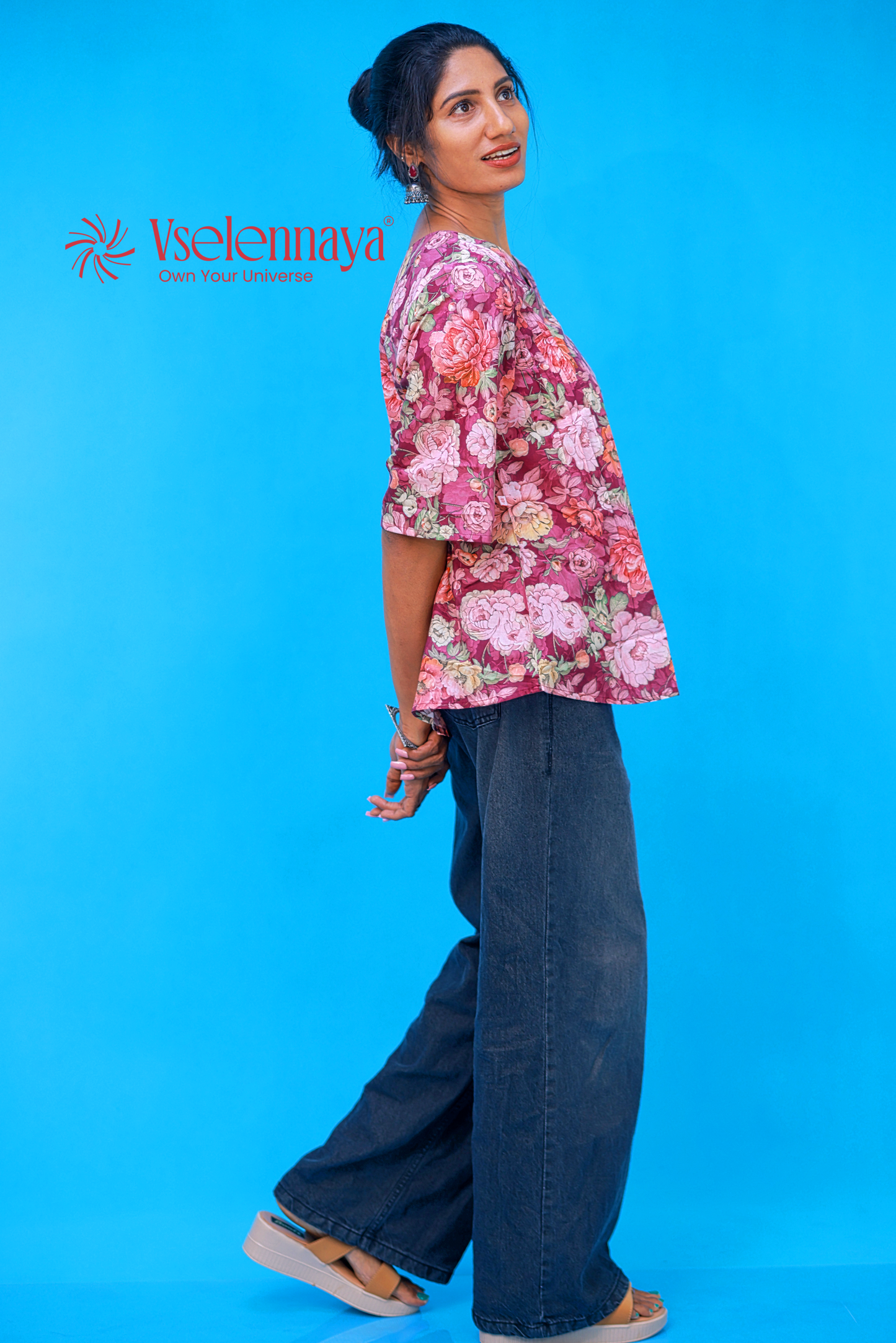 Cotton Short Top - Deep Mulberry Plum
