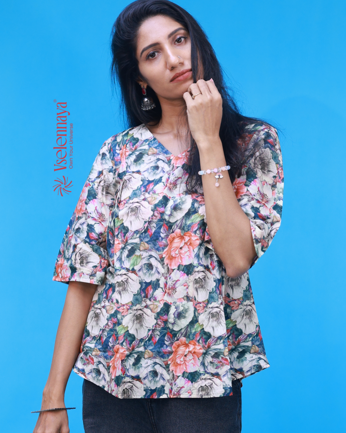 Cotton Short Top - Teal Green