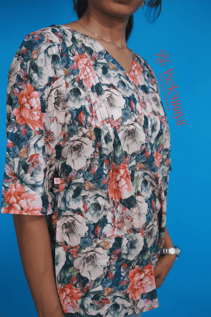 Cotton Short Top - Teal Green