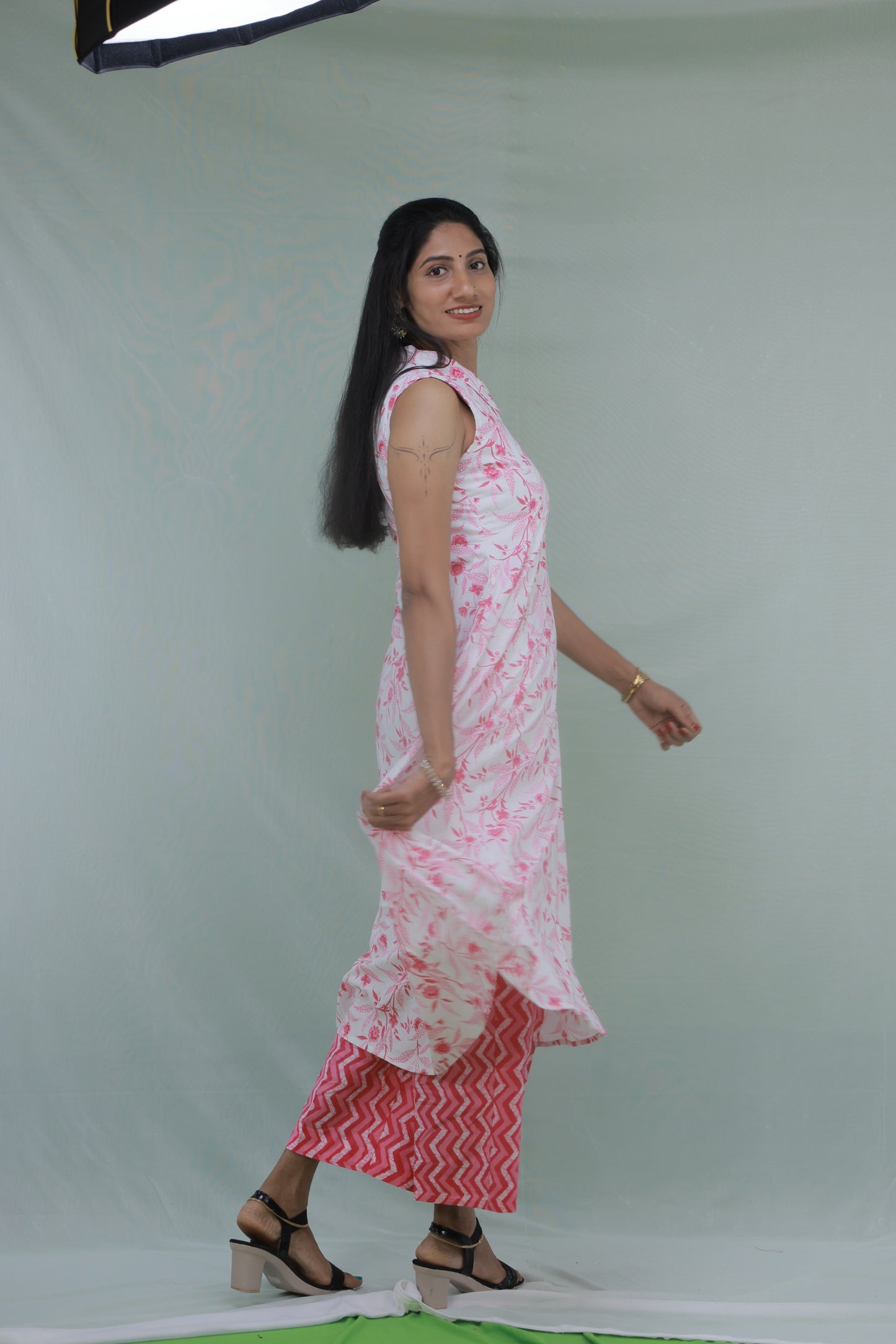 White & Pink Floral