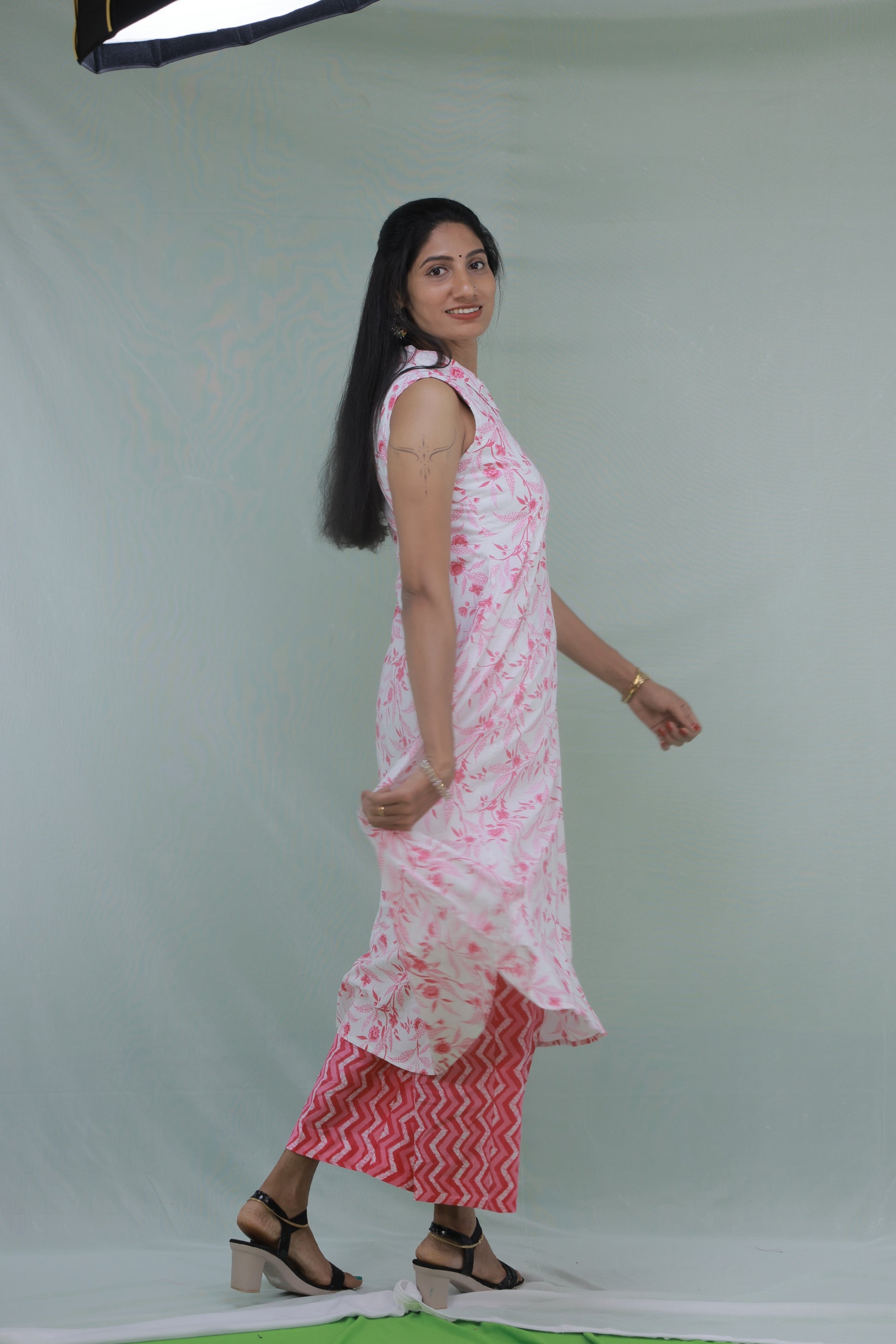 White & Pink Floral