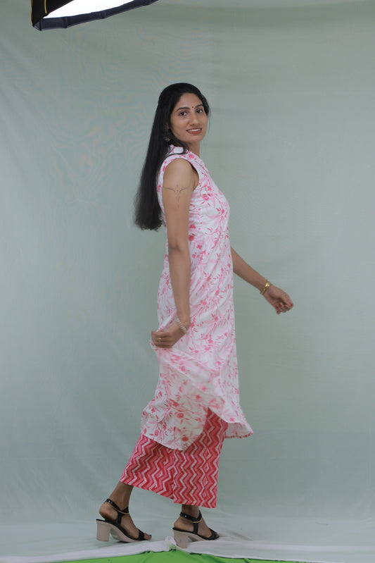 White & Pink Floral