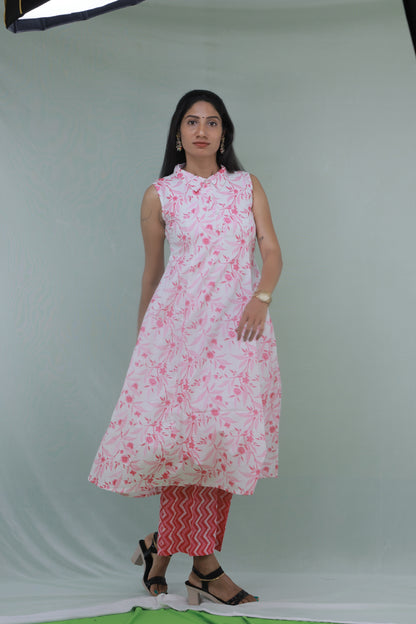 White & Pink Floral
