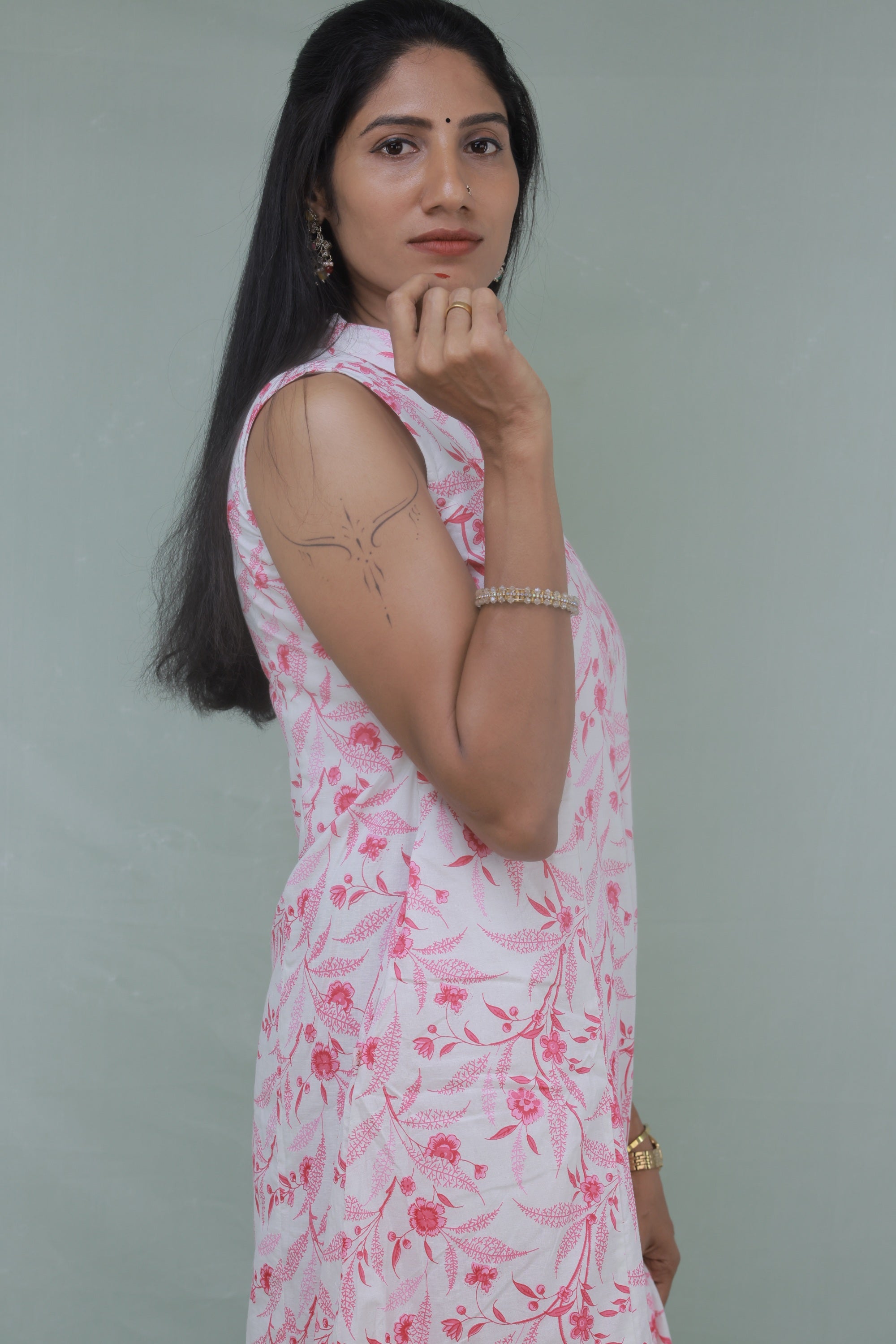 White & Pink Floral