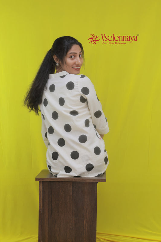 Polka Co-Ord set - Black