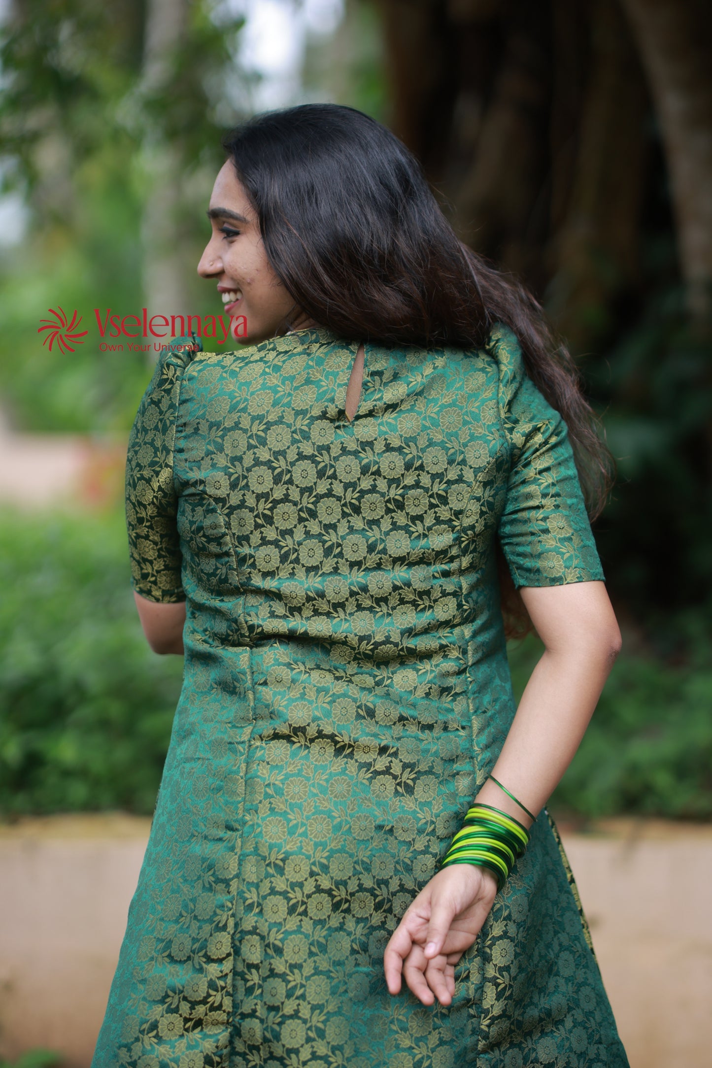 Kasavu-Emerald Green (Onam Special Limited Design)