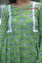 2 in 1 Full Sleeve Dress - Apple Green