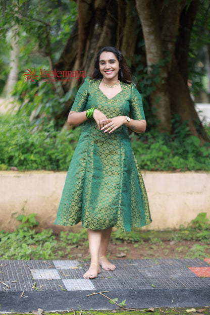 Kasavu-Emerald Green (Onam Special Limited Design)