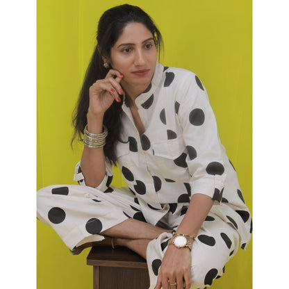 Polka Co-Ord set - Black