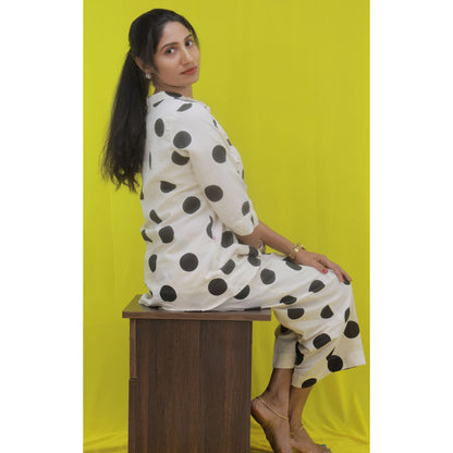 Polka Co-Ord set - Black