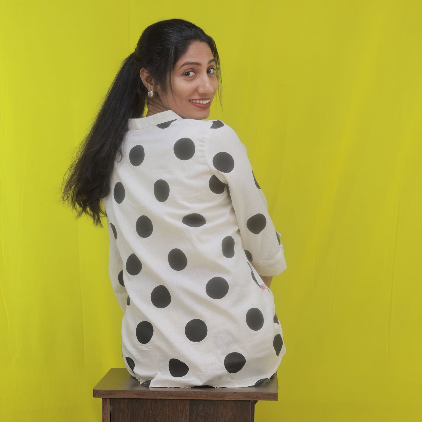 Polka Co-Ord set - Black